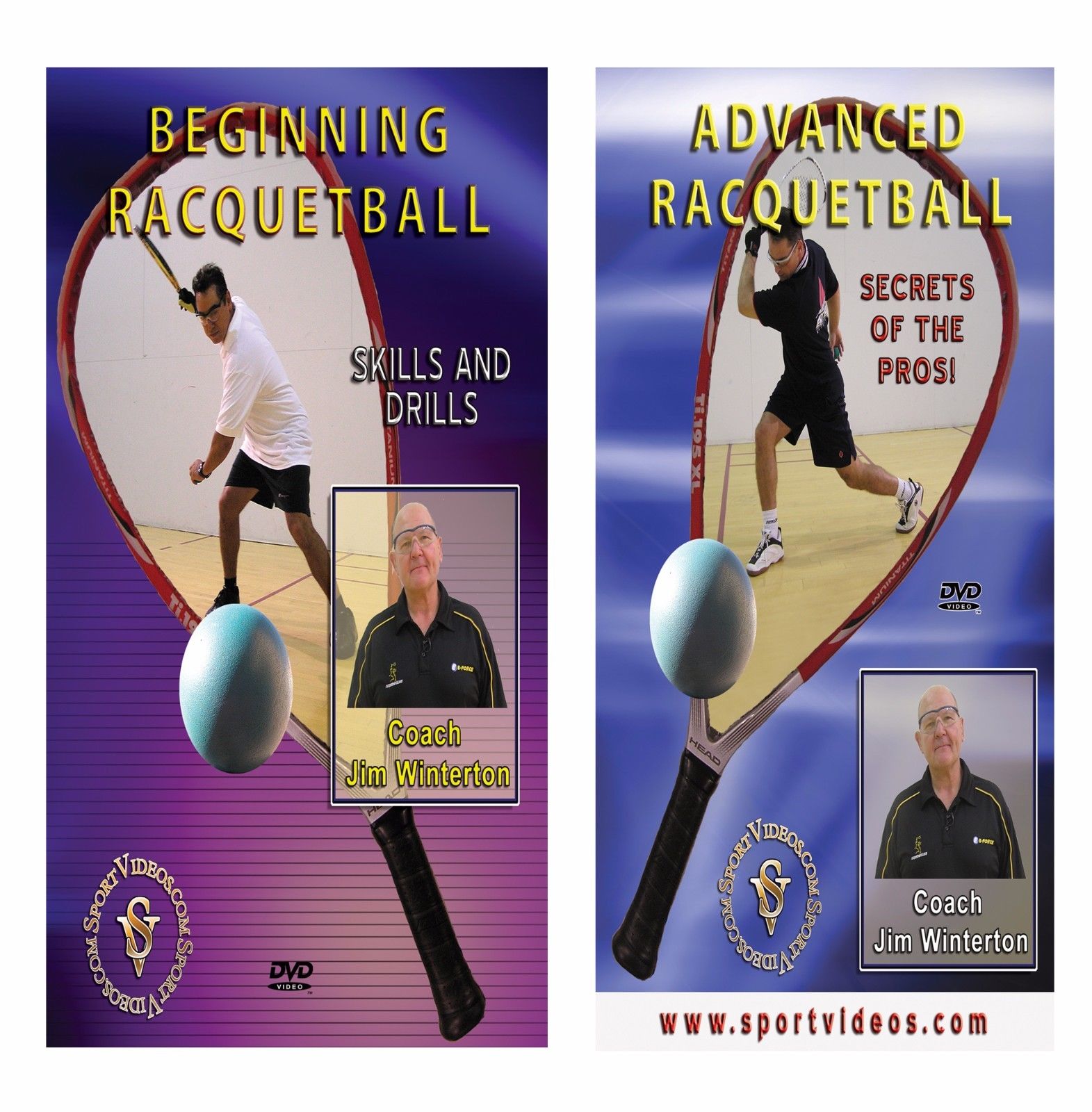 Coach Jim Winterton Racquetball DVD or Download Set - Free Shipping