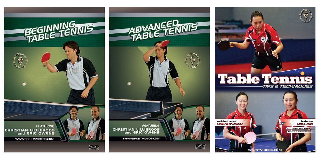 Table Tennis 3 DVD Set or Video Download - Free Shipping 