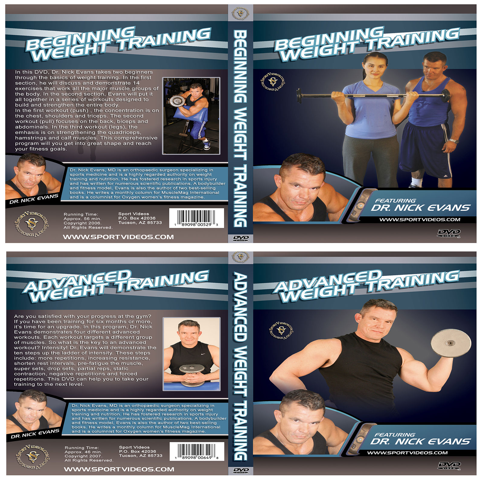 Weight Training 2 DVD Set or Video Download  - Free Shipping