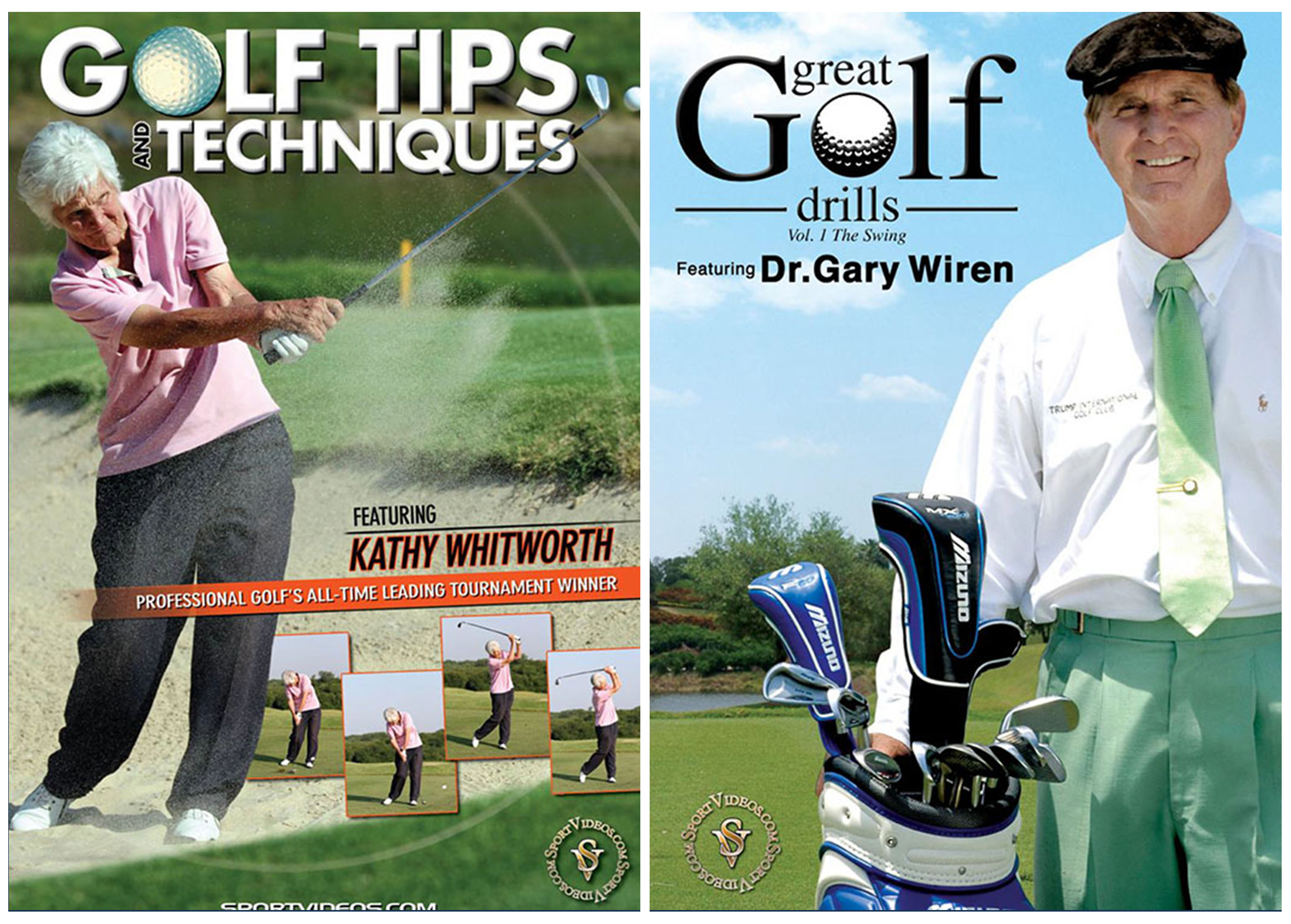Set of 2 Golf DVDs- Perfect for Coaches or Players